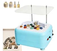 Mini Grinding Tool, 1", 3/4", 1/4", 1/8'' Grinding Bits,Large 22 x 27 cm Panel,4 Bits and Baffle, for Mosaic, Ceramics and Glass