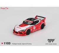 Mini GT 01103-L - 1/64 Lb Works Toyota Gr Supra RED/WHITE (LHD)