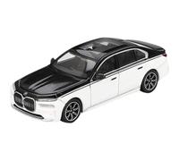 MINI GT 1/64 BMW i7 xDrive60 Alpine White/Black Sapphire (Left Handle) Finished Product MGT00959-BL