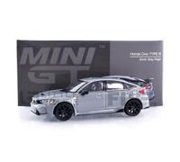 MINI GT 1/64 Honda Civic Type R 2023 Sonic Gray Pearl Left Handle, Finished Product