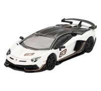 MINI GT 1/64 Lamborghini Aventador SVJ 63 Bianco Asopo (White) (Right Handle) Finished Product MGT00842-R