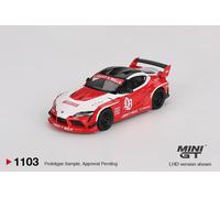 MINI GT 1/64 LB WORKS TOYOTA GR SUPRA RED/WHITE (LHD) MGT01103-L