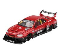 MINI GT 1/64 Nissan LB-ER34 Super Silhouette Skyline Red/Black (Right Handle) Finished Product MGT00843-R