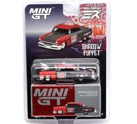 MINI GT 1:64 Scale 1954 LINCOLN CAPRI HOT ROD "SHADOW PUPPET" - MIZU DIECAST Lincoln Capri Hot Rod 1954 "Shadow Puppet" MINI GT x MIZ Die Cast 2024 MGT00874-BL