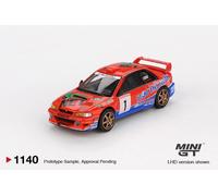 Sunrich MGT01140-L MINI GT 1/64 Subaru Impreza WRC97 DRM 1999 Championship #1 (Left Handle) Finished Product