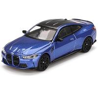 MINI GT M4 Competition Portimao Blue Metallic with Carbon Top Limited Edition 1/64 Diecast Model Car MGT00845
