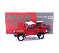 Mini GT Rover Defender 90 Pickup Masai Red (LHD) MGT00323-L