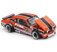 MINI GT Skyline 2000GT-R (KPGC10) RHD (Right Hand Drive) #72 "Kaido Racing V1 Orange with Black Stripes and Graphics (Designed by Jun Imai) Kaido House Special 1/64 Diecast Model Car KHMG195