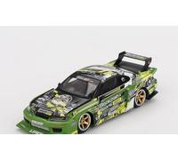 MINI GT Super Silhouette S15 Silvia #555 V2 2024 - Green - Formula Drift Japan 1/64 Diecast Model Car