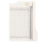 Mini Guillotine Paper Cutter, 4 x 6 inches, White/Pink