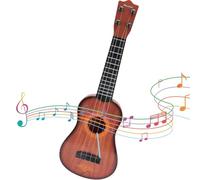 Mini Guitar, 17" Mini Guitar Ukulele Toddler with 4 Adjustable Strings Early Educational Classical for Skill Improving Kids Xmas Toys Red, Classical