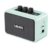 Mini Guitar Amp, LEKATO 5W Wireless Rechargeable Electric Guitar Amplifier with CLEAN/OVERDRIVER Effects, Bluetooth 5.0 Portable Practice Amp for Home Practice and Music Party (Blue)