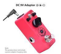 Mini Guitar Compressor Pedal Ultimate Comp 2 Modes Pure Analog True Bypass Electric Guitar Effect Pedal Compact Durable Metal Shell Red 3.7x9x3.5cm