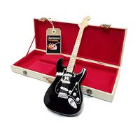 mini guitar David Gilmour Black Strat pink floyd replica model + hard case box miniature 1:4 scale miniature guitar with storage bag gadget rock memorabilia