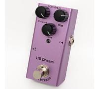 Mini Guitar Effects Pedal True Bypass, Vintage Overdrive, Distortion, Analog & Digital Delay, Classic Chorus, Phaser, Tremolo - Compact Portable Pedalboard for Electric Guitar (04-US Dream)
