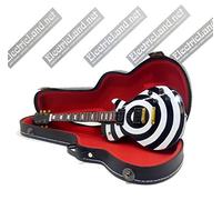 mini guitar ZAKK WYLDE les paul vertigo replica model + hard case box miniature 1:4 scale miniature guitar with storage bag gadget rock memorabilia