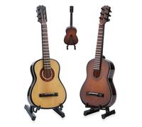 Mini Guitars | Decorative Cute Mini Instrument Decor with Stand,Tiny Musical Instruments - for House Home Bedroom Living Room Desk Table Indoor Party Women