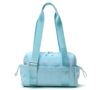 Mini Gym Bag for Women, Lightweight Small Duffel Bag with Wet Compartment Waterproof Carry On Bag Weekender Overnight Bag for Women Sport Travel Workout, Sky Blue