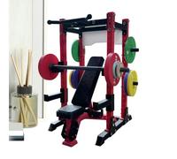 Mini Gym Equipment - Scale 1/12 3D Printed Desk Decor Workout Bench Dollhouse Accessories, for Home Office Bookshelf Tabletop