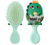 mini hair brush for kids, small toddler Hair Brush, travel hair brush for Boys and Girls Baby ，Detangler Brush for Wet or Dry Hair Thick or Curly Natural Straight Hair(green)