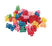 Mini Hair Claw Clips 100pcs Cute Tiny Colorful Hat Shaped Hair Accessories Small Hair Clips for Ponytail Fine Hair Kids Girls Styling Plastic Resin