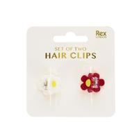Mini hair claw clips (set of 2) - Flowers
