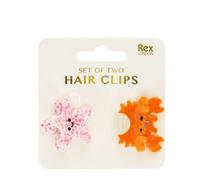 Mini hair clips for girls Rex London Sea creatures (x2) Multicolore 3,6x2,8x2,9 cm