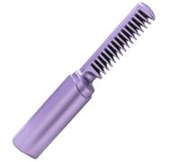 Mini Hair Straightener Brush, Cordless USB-C Rechargeable Portable Straighteners with Ceramic Coating & 3 Temperature Settings for Travel, Salon-Quality Styling at Home