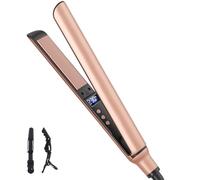 Mini Hair Straightener, Ceramic Small Straighteners for Short Hair, Mini Flat Irons Quick Styling Tool Dual Voltage for Travel
