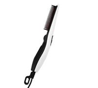 Mini Hair Straightener, Portable Hot Air Brush for Short Hair Beard Styling - Electric Rapid Heating Thermal Shark Brush Pencil Hair Straightener for Young Men Father Women Barber Home Commercial Use
