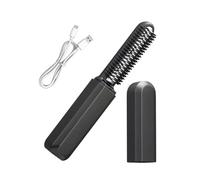 Mini Hair Straightener - Straightening Curling Brush, 13.8cm Rechargeable Tool for Styling, Cordless Hair Tool with Rapid-Heating-Technology, Travel Styling Wand for Taming Smoothing Shaping Locks