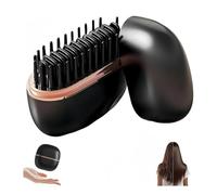 Mini Hair Straighteners,Maslasee 2-in-1 USB Rechargeable Hot Comb with 30s Fast Heating, 3 Temp Settings, Anti-Scald for All Hair Types, Travel Mini Hair Straightener Brush