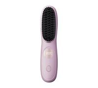 Mini hairStraightener Brush - 20.6x4.5x4 Cm, Cordless Rechargeable Comb, Compact hairStyling Tool with LCD Temperature Display | Fast Heating Travel Straightener for Women Home On-The-Go hairCare
