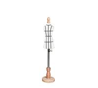 Mini Half Body Sewing Mannequin with Solid Wood Base - Compact Torso Display for Tailoring, Crafting, and Fashion Design - Perfect for Seamstresses and Designers