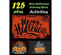 Mini Halloween Coloring Book: "mini halloween coloring book" suitable for all kids. This book "Mini Halloween Coloring Book" can be gifted to young ones. (B1T6)