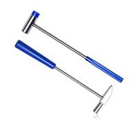 Mini Hammer,2Pcs Dual Head Plastic & Metal Small Mallet,Multifunc Mallet with Hard Tips,Portable Dual-Surface Pin Hammer for Jewelry Making,Watch Repair,Handcrafts,Instruments,Woodworking,DIY Crafts