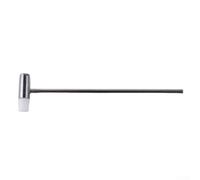 Mini Hammer for Watch Repair - Double Head Metal and Rubber Mallet DIY Hand Tool, Silver (160-170mm)