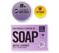 Mini Hand and lip care set for Gardeners. Soap and Skincare Set, 100% Natural (Lavender). Skin care set, bee gift, relaxing. Soap, Mini Hand Balm, Lip Balm 100% natural.