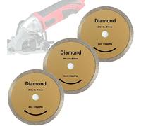 Mini Hand Circular Saw Set of 3 Diamond Saw Blade 85x10mm for Einhell TC-CS 860 / BT-CS 860