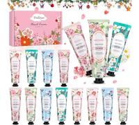 Mini Hand Cream Set, 15 Pcs Christmas Gifts, Hand Care For Very Dry Cracked Hands, Travel Size Moisturizer Small Care Cream Gift Set For Women Men, Small Christmas Gifts