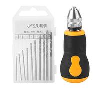 Mini Hand Drill,Portable Hand Drill Tool Set Small Hand Bits & 10 Pcs Twist Drill Bits 0.8-3.0mm