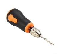 Mini Hand Drill with 10pcs 0.8-3.0mm Carbon Steel Drill Bits, Portable for PCB, Jewelry, Watchmaking and Crafts, Compatible with 0.5-3.2mm Accessories