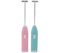 Mini Hand Mixer 2 Pcs, High Speed Electric Stirrer with Stainless Steel, One Hand Operation - Durable Rustproof Design, Multi Purpose for Paint and Beverage Mixing