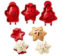 Mini Hand Pie Mold Set, 3pcs Dough Press Pocket Molds, Easy One Press Christmas Thanksgiving Halloween Pumpkin Maker for Baking Sweet Or Savory Pies (Style 3)