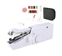 Mini Hand Sewing Machine Portable Quick Fix Handy Straight Stitch Needlework Clothes Fabrics Household Electric DIY Tool Sewn Feels Effortlessly Right