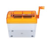 Mini Hand Shredder Portable A4 Manual Shredder Documents Paper Cutting Tool Desktop Non-Slip Silicone Pad USB for Home Office (Orange)