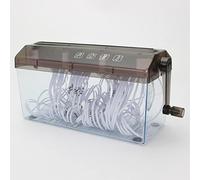 Mini Hand Shredder, Portable Hand Shredder A4 Paper Shredder Manual Paper Shredder Mini Paper Cutting Machine Office School Home Desktop Stationery(Black)