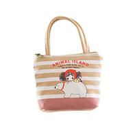 Mini Handbag Cartoon Coin Purse Portable Money Coin Bank Bag Canvas Key Holder Storage Bags for Women Girl Polar Bear Nice