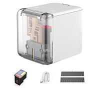 Mini Handheld Color Inkjet Printer,Portable Printer with Quick-Drying Ink Printer to Print Customized Text Number Code Label Symbol Pattern Tattoos DIY,can Connect to APP/Computer