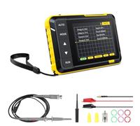 Mini Handheld Digital Oscilloscope 200kHz, 2.5 MS/s Sampling, Kethvoz Pocket Oscilloscope Kit with Auto/Normal/Single Trigger Functions for Automotive/Beginners (P6100 High Voltage Probe included)